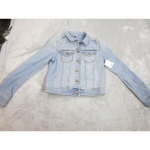 Rubbish Denim Jacket Womens M Blue NEW Trucker Mystic Blue Minimalist Cotton